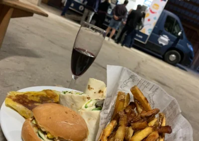 Burger frite food truck routardise