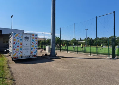Les routardises et son food truck pour un match de foot